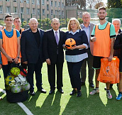 Борис Колесников принял участие в открытии спортивной площадки в Умани