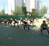 Хоккеисты «Кременчука» провели занятие под руководством известного фитнес-тренера